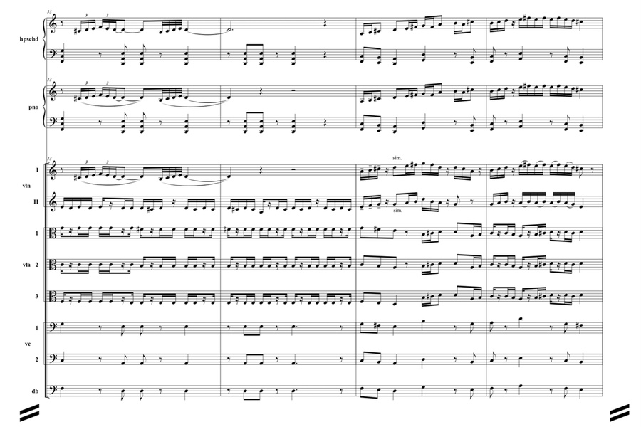 Sample prepared score - Classical music; Music Engraving, Music Copyist, Scores